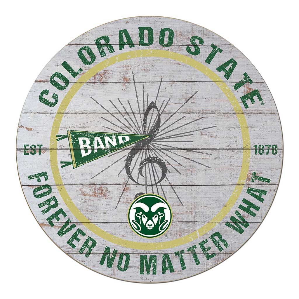 20x20 Throwback Weathered Circle Colorado State-Ft. Collins Rams Band