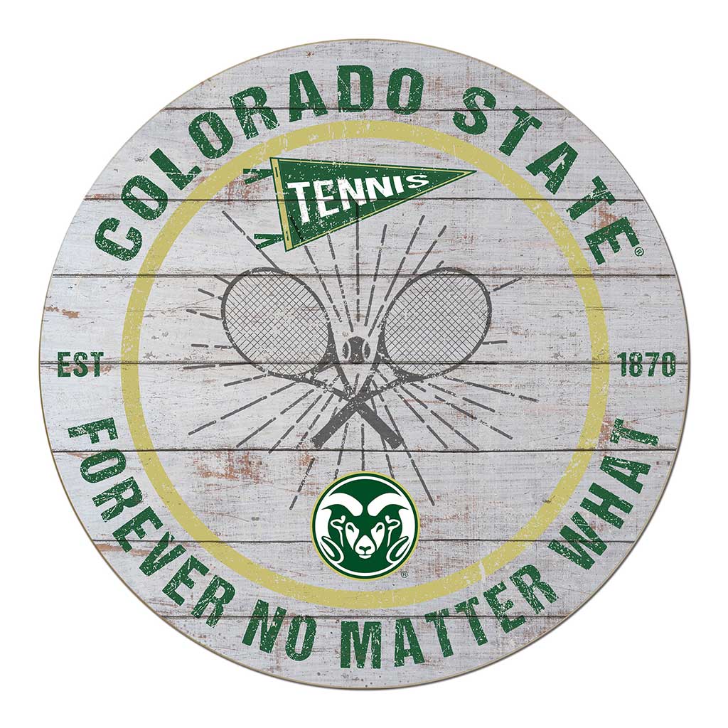 20x20 Throwback Weathered Circle Colorado State-Ft. Collins Rams Tennis