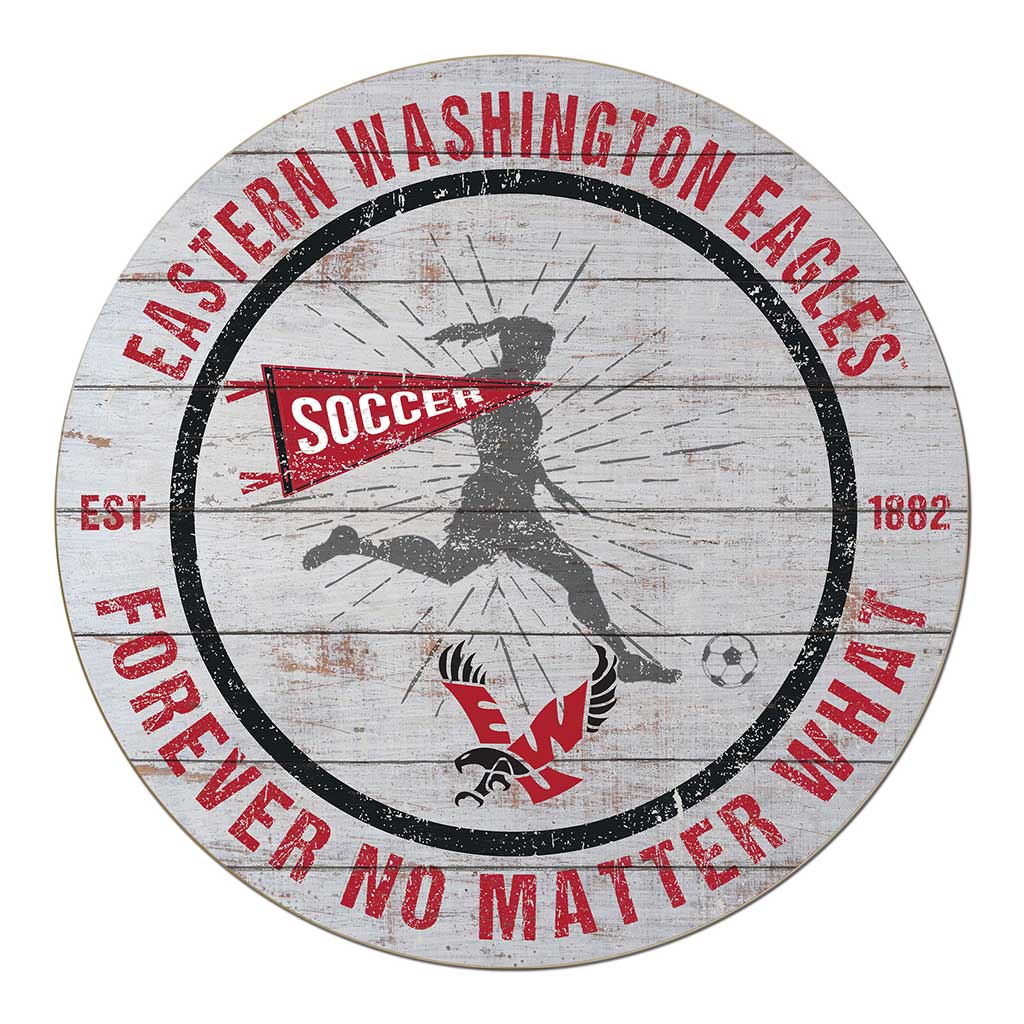 20x20 Throwback Weathered Circle Eastern Washington Eagles Soccer Girls