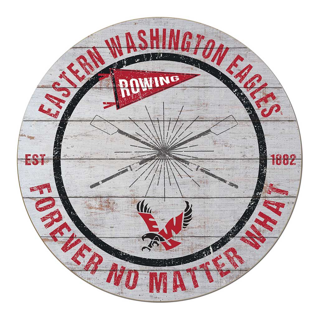 20x20 Throwback Weathered Circle Eastern Washington Eagles Rowing