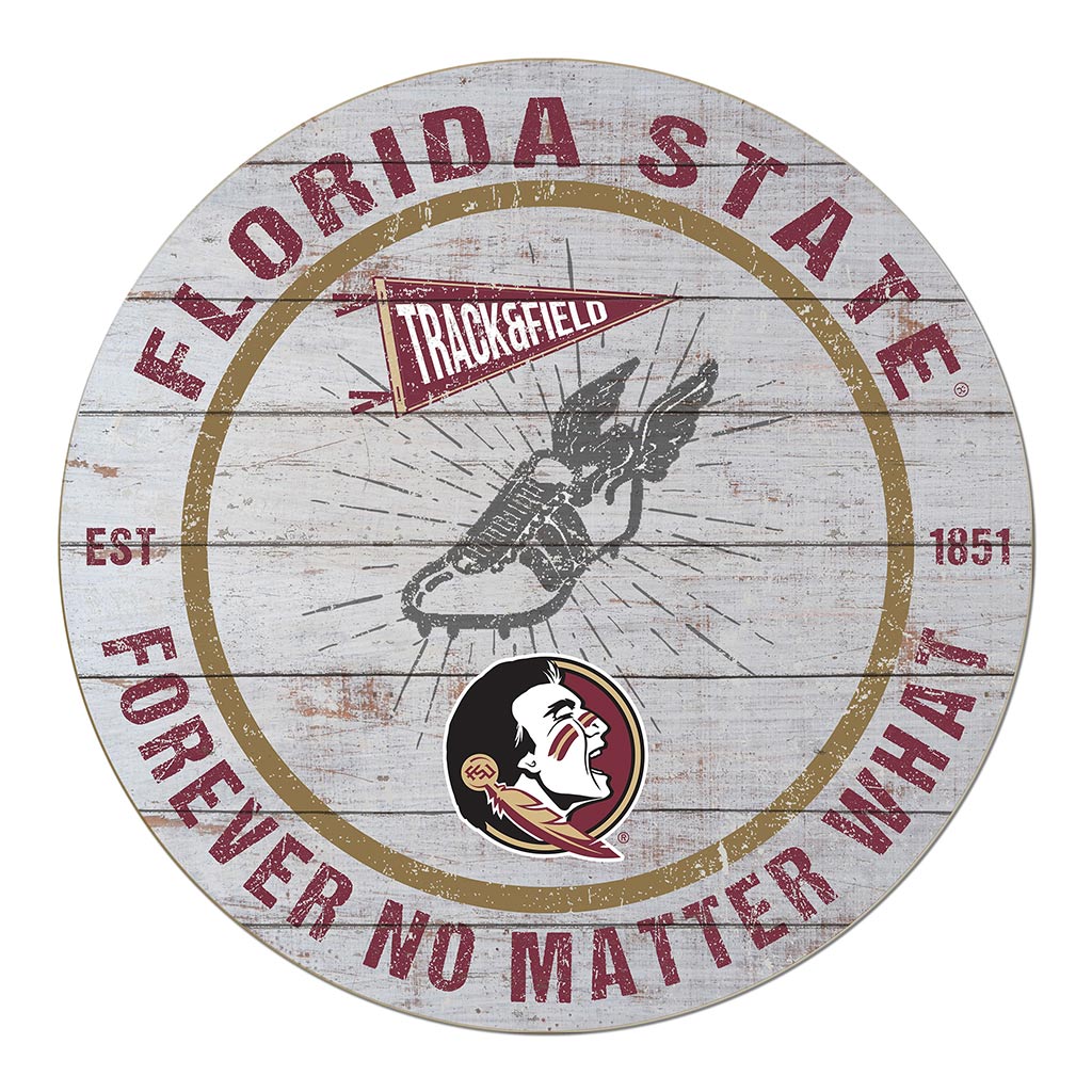 20x20 Throwback Weathered Circle Florida State Seminoles Track