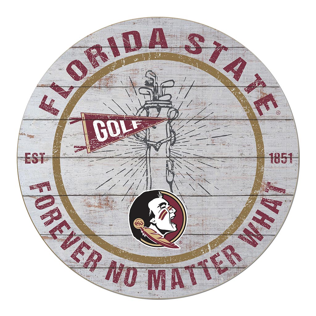 20x20 Throwback Weathered Circle Florida State Seminoles Golf