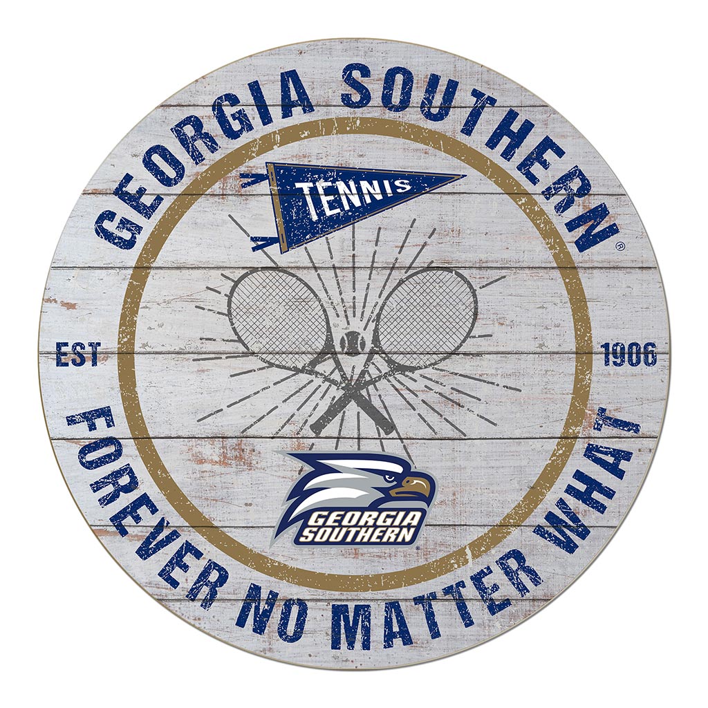20x20 Throwback Weathered Circle Georgia Southern Eagles Tennis