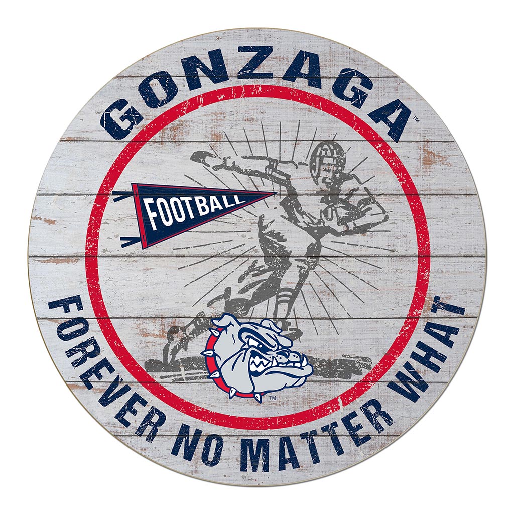 20x20 Throwback Weathered Circle Gonzaga Bulldogs