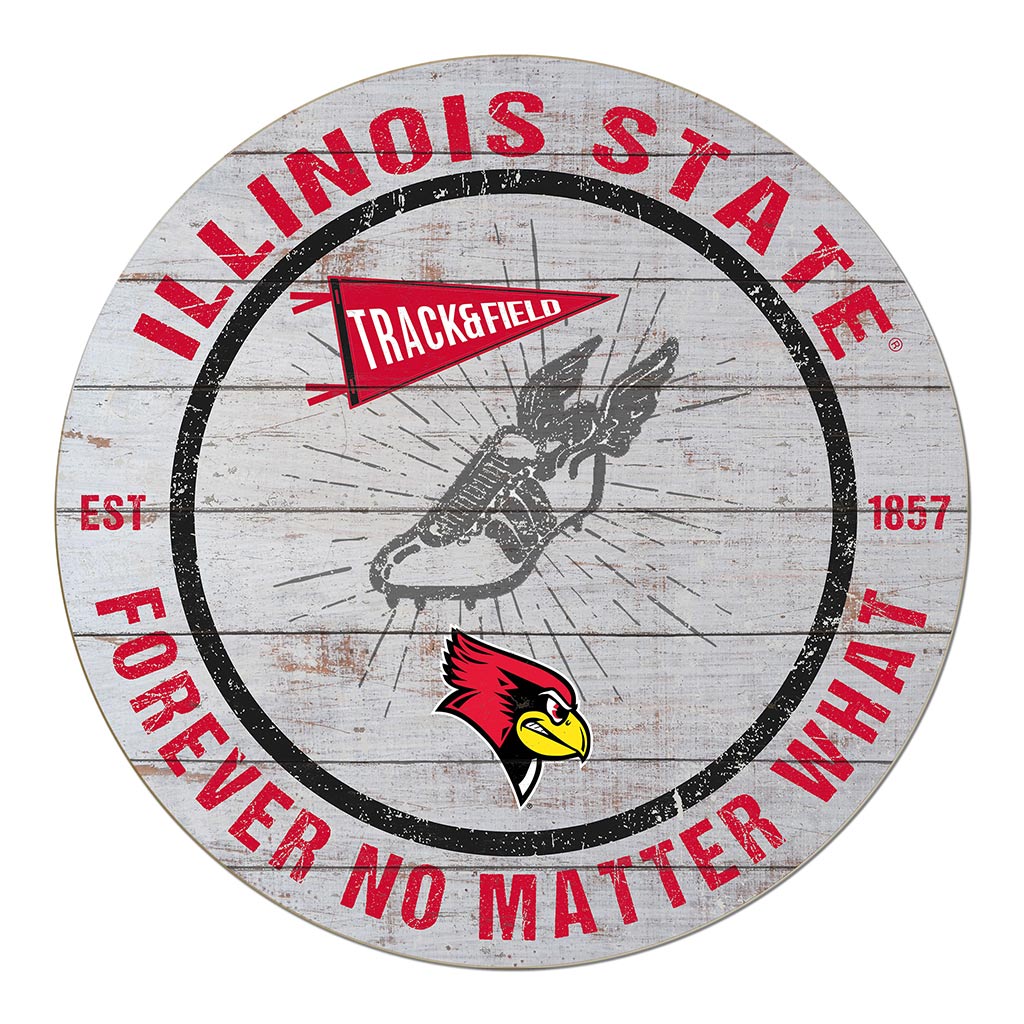 20x20 Throwback Weathered Circle Illinois State Redbirds Track