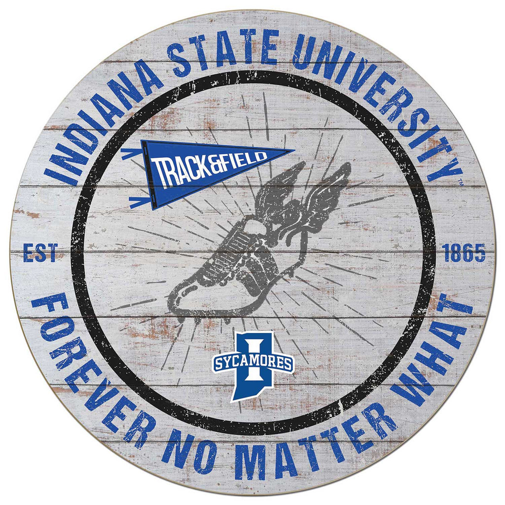 20x20 Throwback Weathered Circle Indiana State Sycamores Track