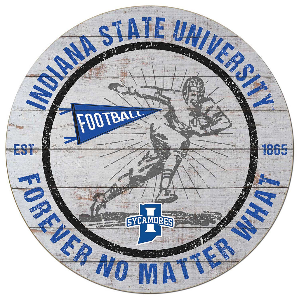 20x20 Throwback Weathered Circle Indiana State Sycamores
