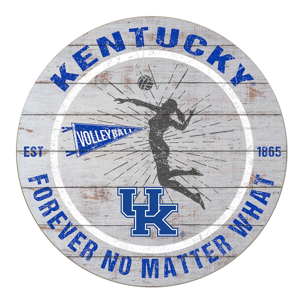 20x20 Throwback Weathered Circle Kentucky Wildcats Volleyball Girls