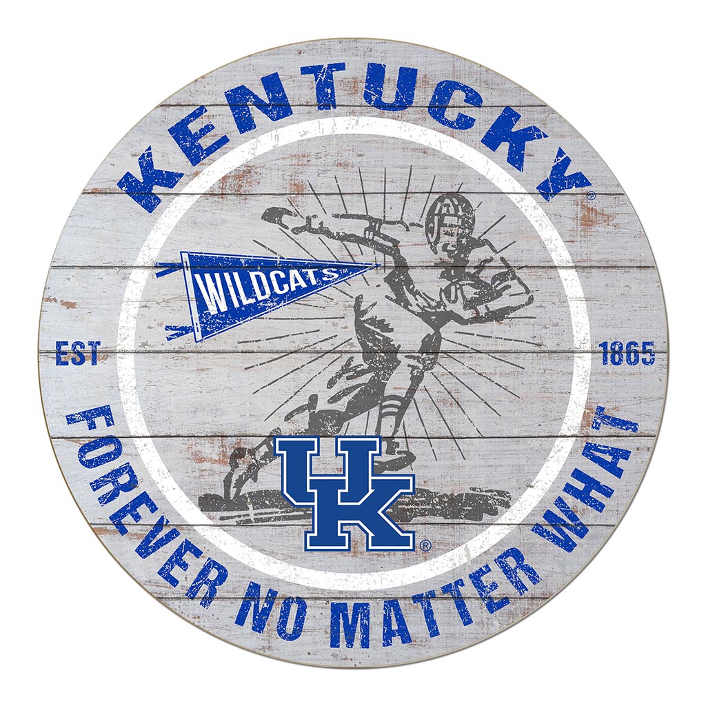 20x20 Throwback Weathered Circle Kentucky Wildcats