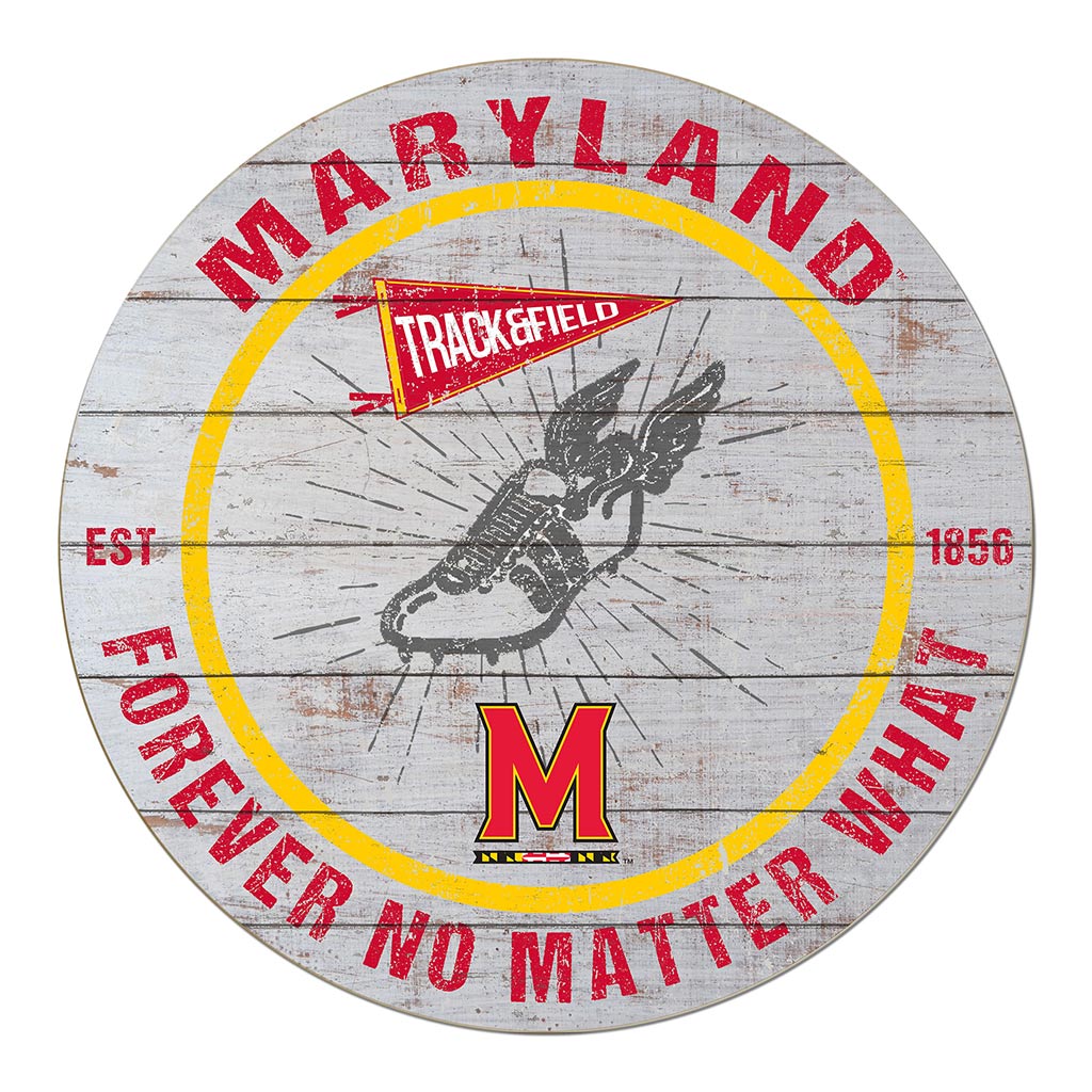 20x20 Throwback Weathered Circle Maryland Terrapins Track