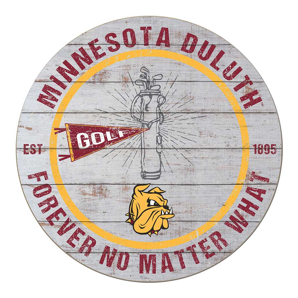 20x20 Throwback Weathered Circle Minnesota (Duluth) Bulldogs Golf
