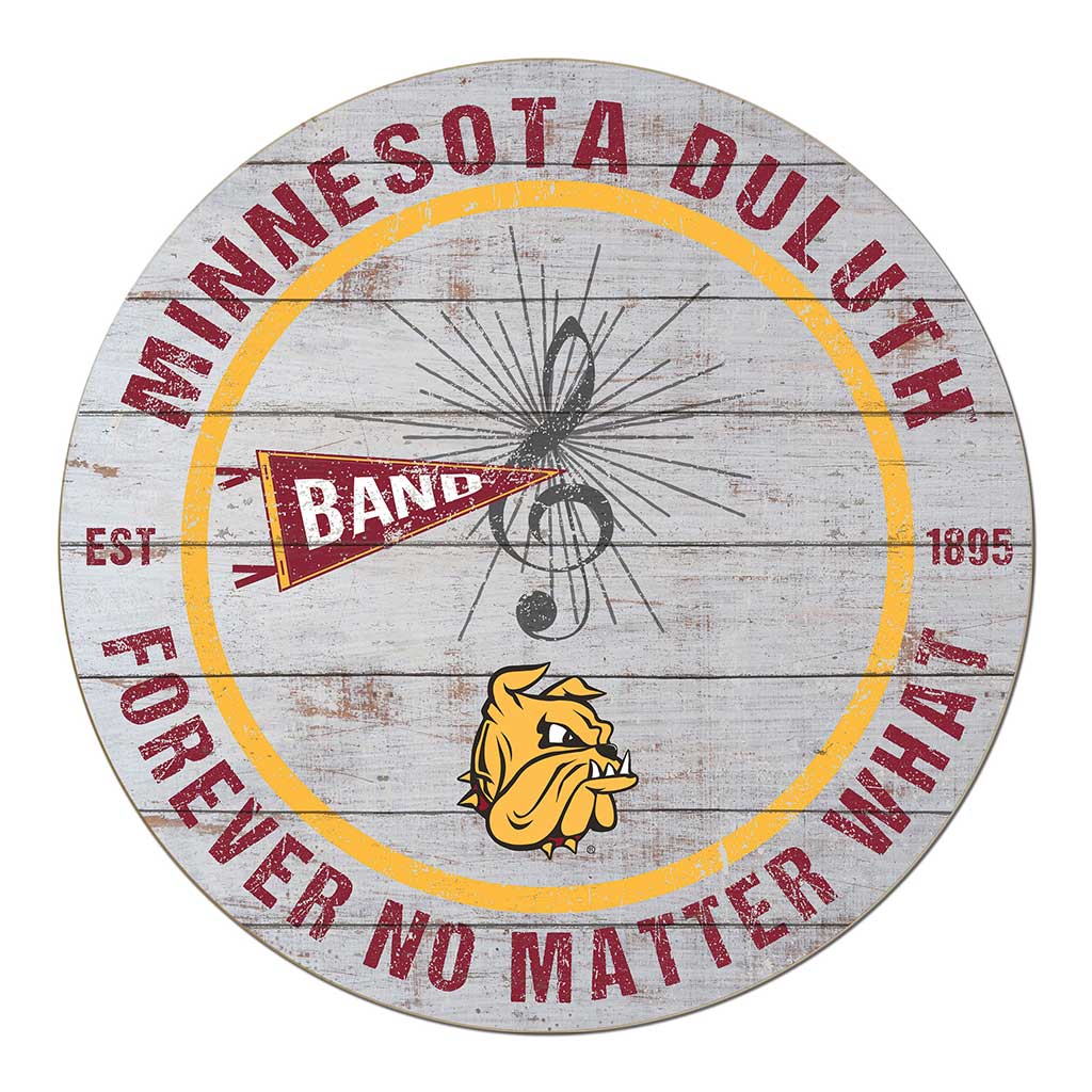 20x20 Throwback Weathered Circle Minnesota (Duluth) Bulldogs Band