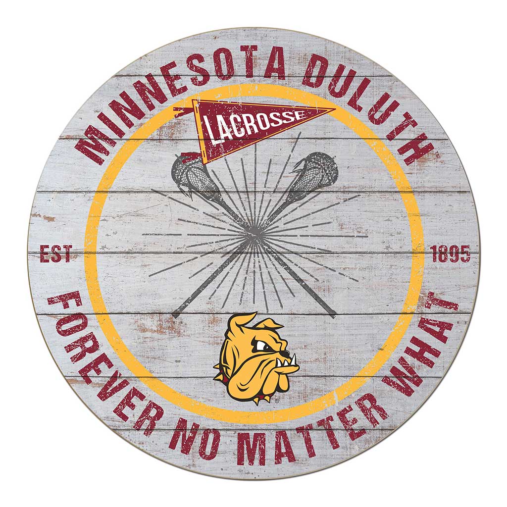 20x20 Throwback Weathered Circle Minnesota (Duluth) Bulldogs Lacrosse