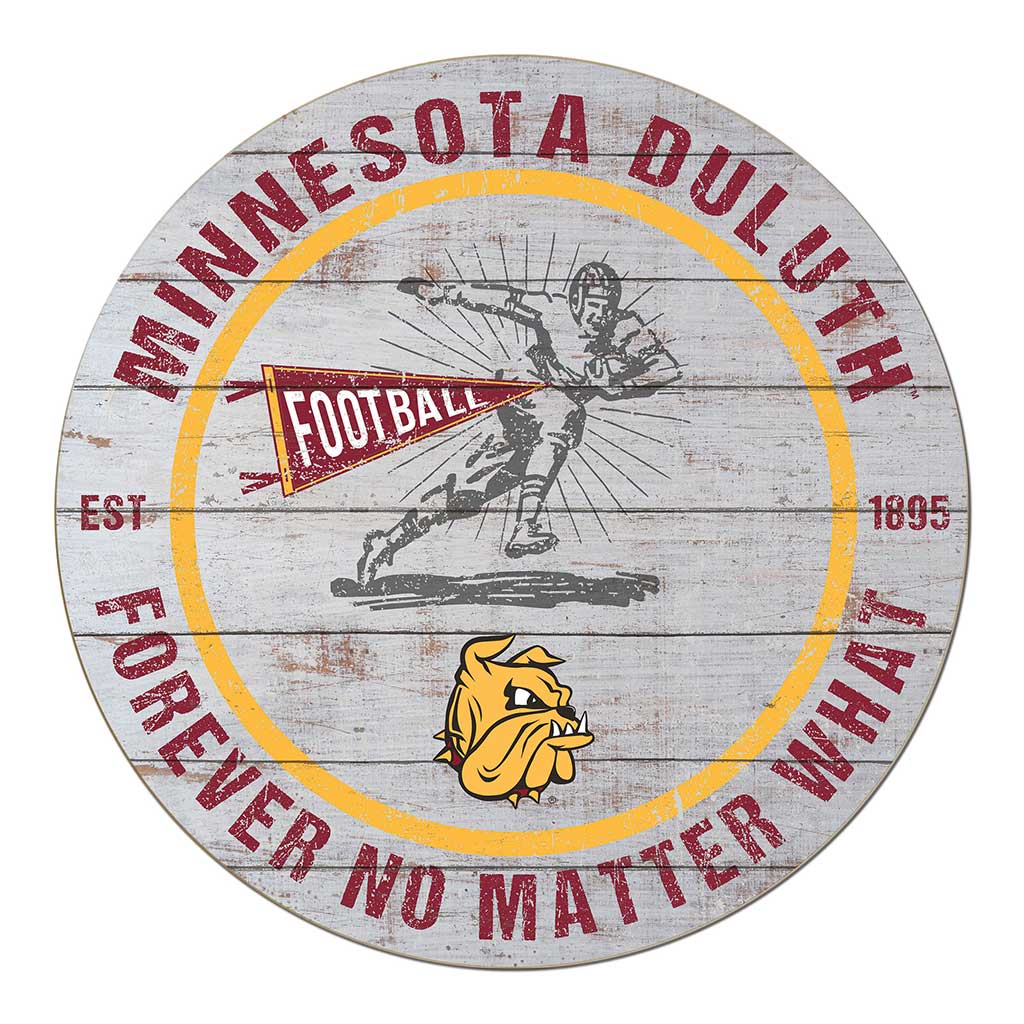 20x20 Throwback Weathered Circle Minnesota (Duluth) Bulldogs