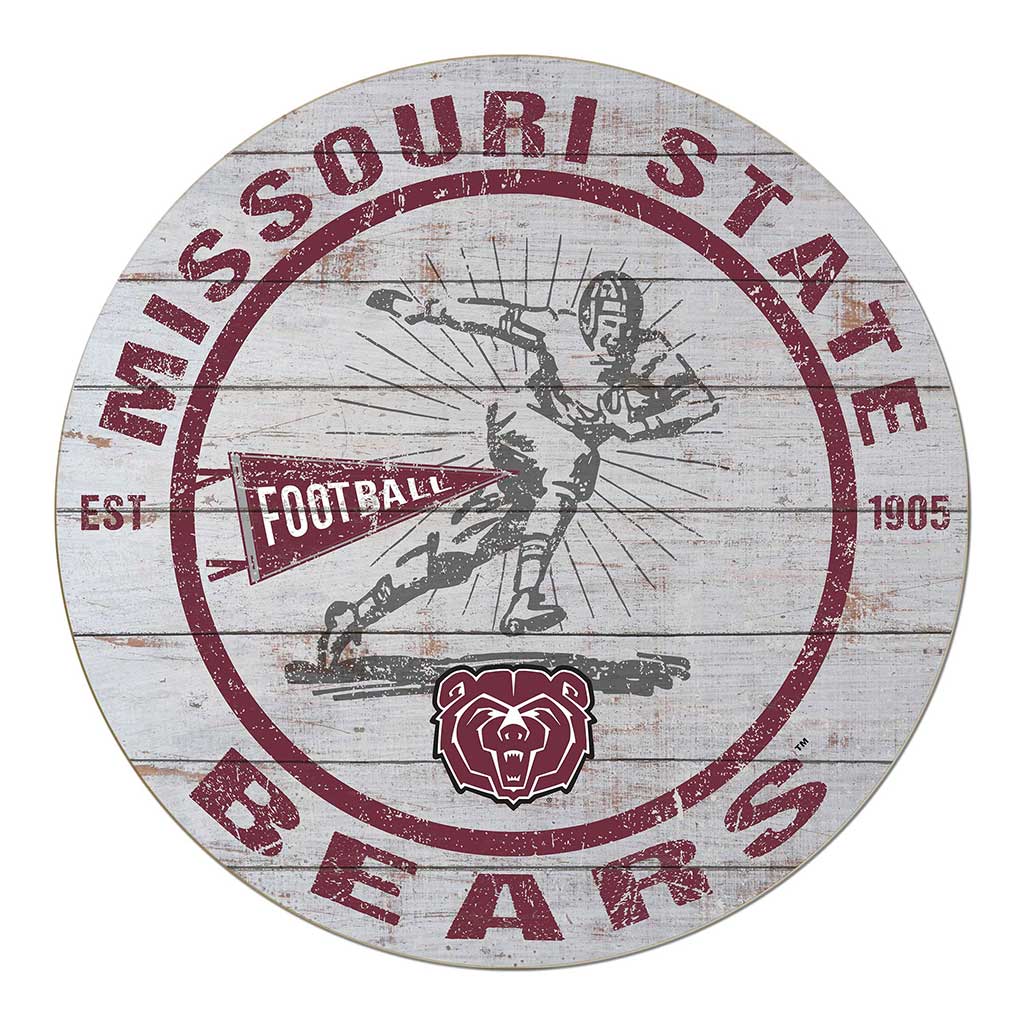 20x20 Throwback Weathered Circle Missouri State Bears