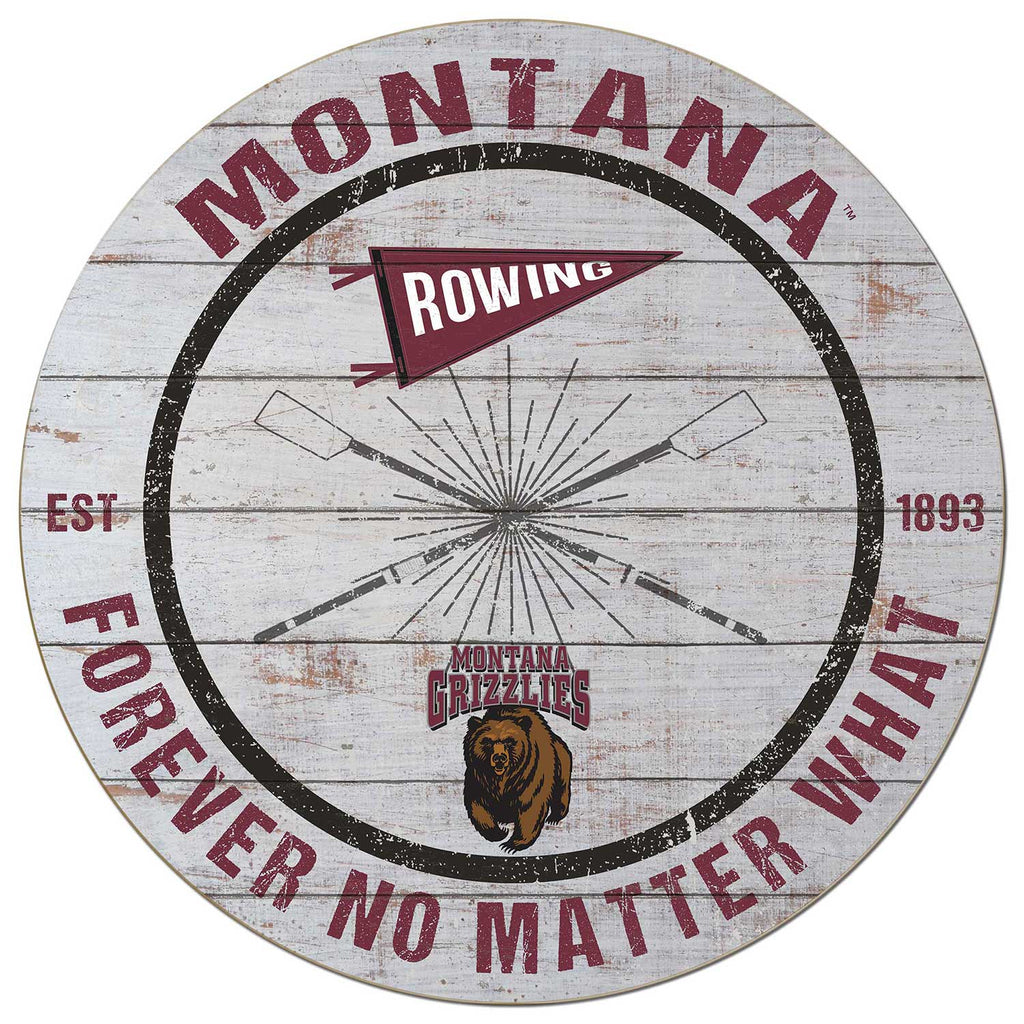 20x20 Throwback Weathered Circle Montana Grizzlies Rowing