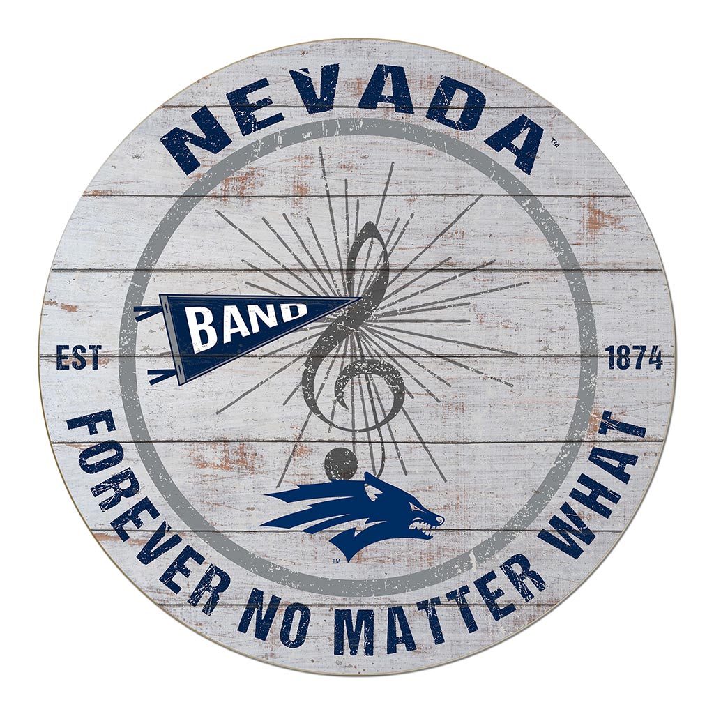 20x20 Throwback Weathered Circle Nevada Wolf Pack Band