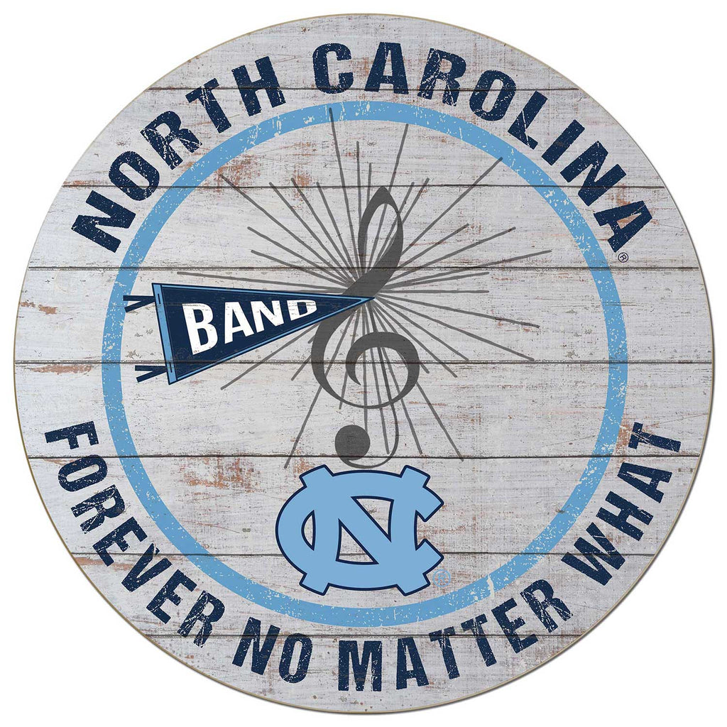 20x20 Throwback Weathered Circle North Carolina (Chapel Hill) Tar Heels Band
