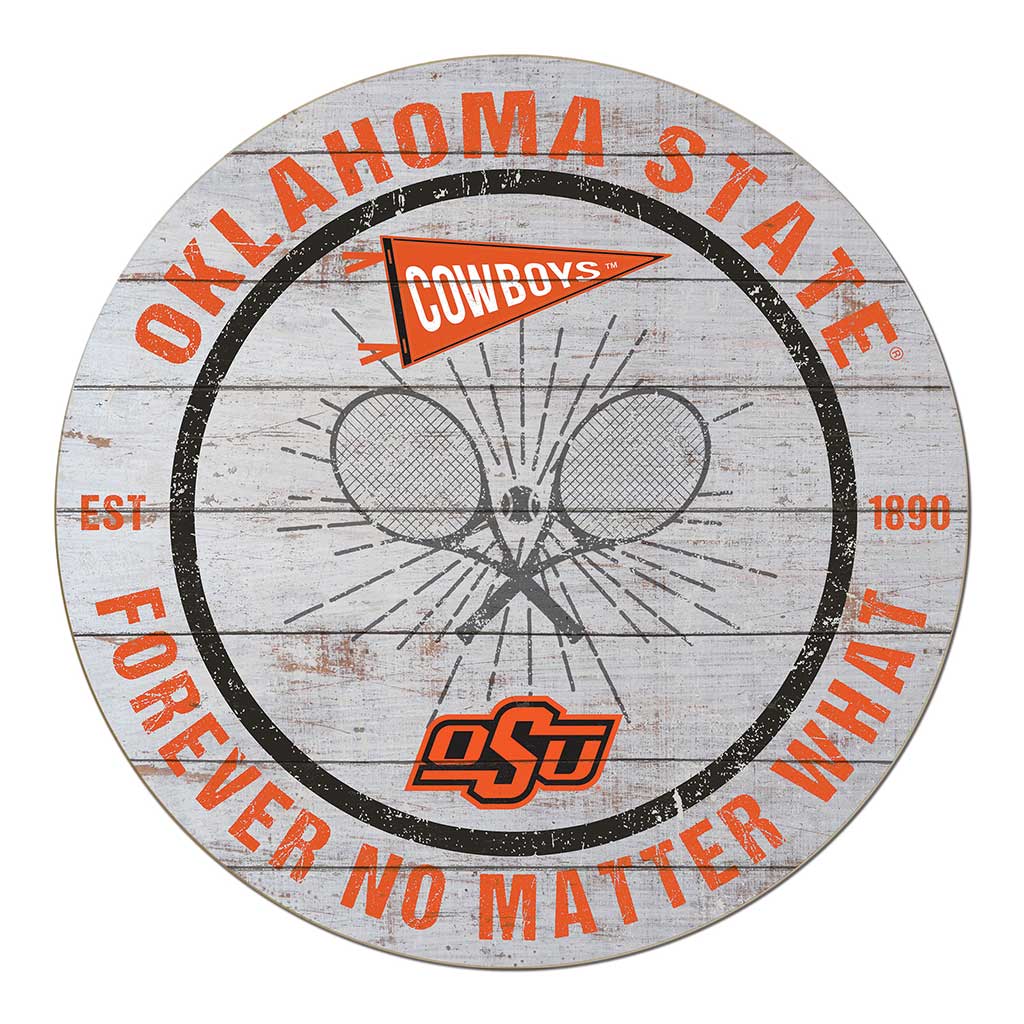 20x20 Throwback Weathered Circle Oklahoma State Cowboys Tennis