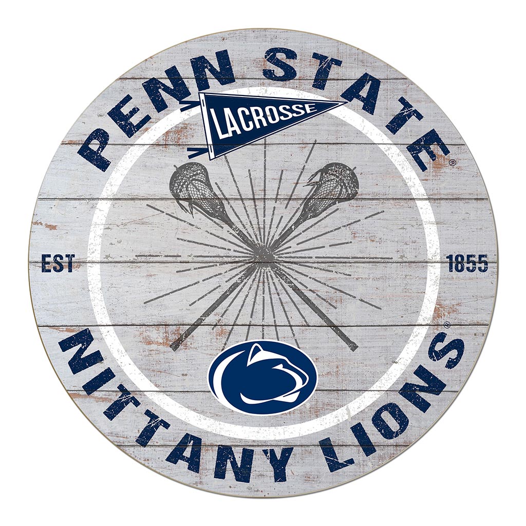 20x20 Throwback Weathered Circle Penn State Nittany Lions Lacrosse