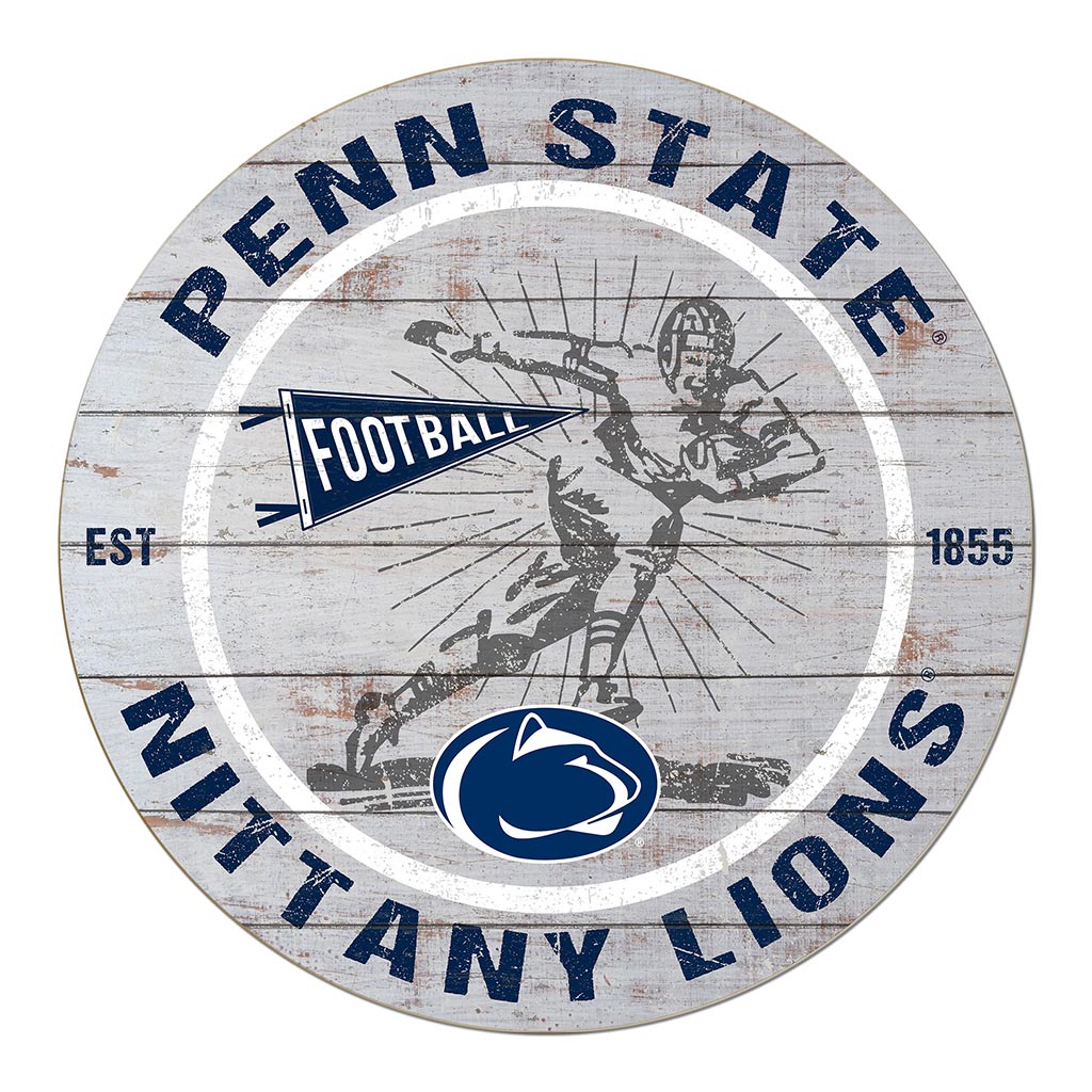 20x20 Throwback Weathered Circle Penn State Nittany Lions