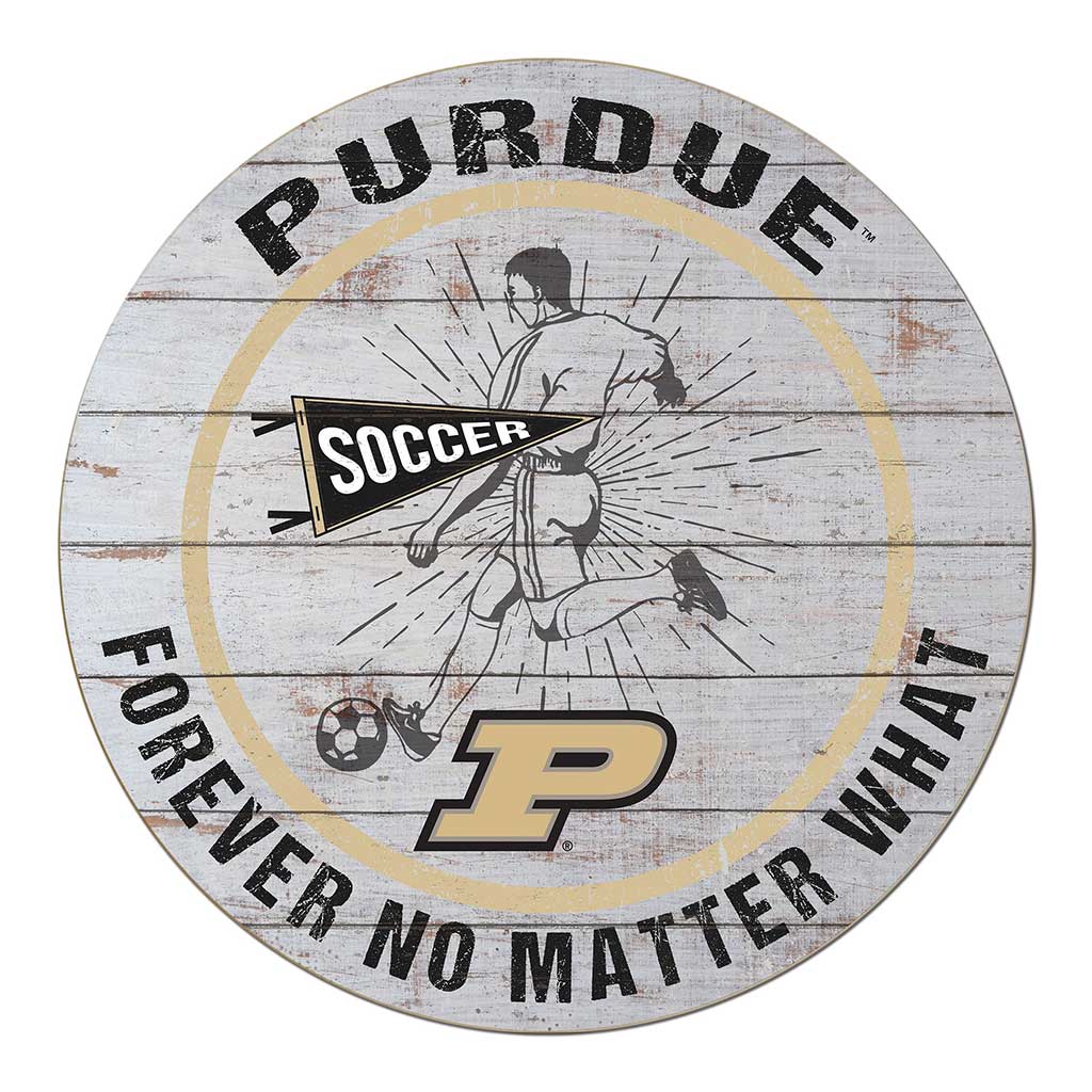 20x20 Throwback Weathered Circle Purdue Boilermakers Soccer