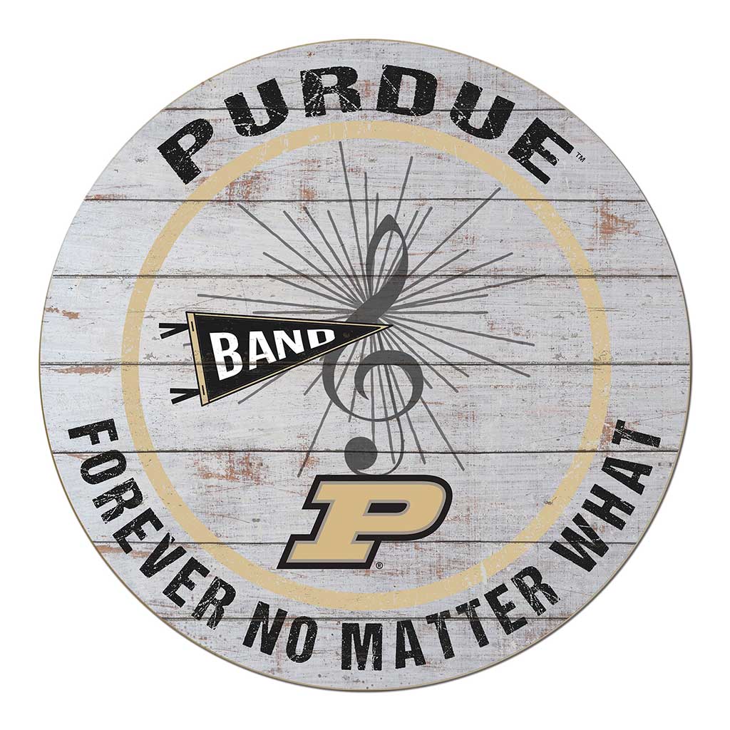 20x20 Throwback Weathered Circle Purdue Boilermakers Band