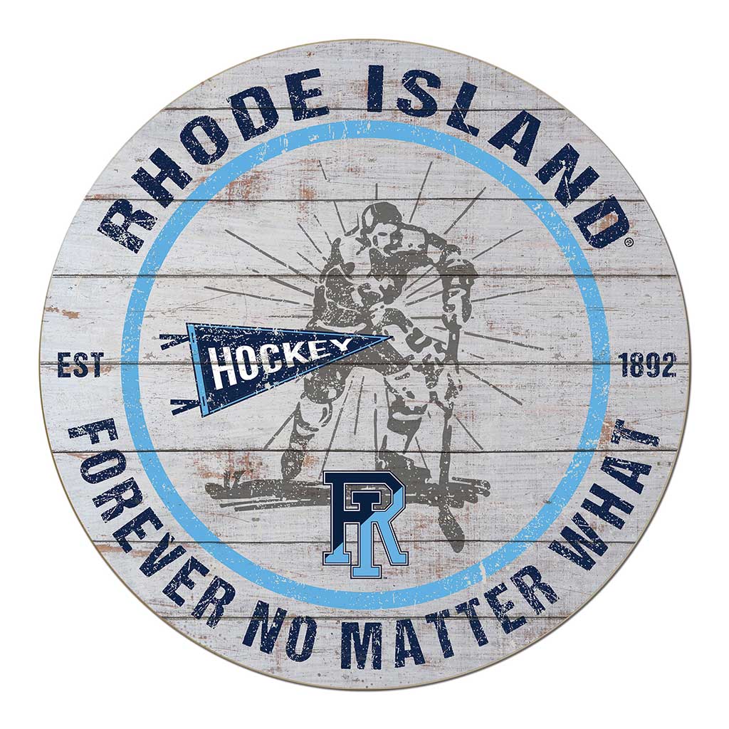 20x20 Throwback Weathered Circle Rhode Island Rams Hockey