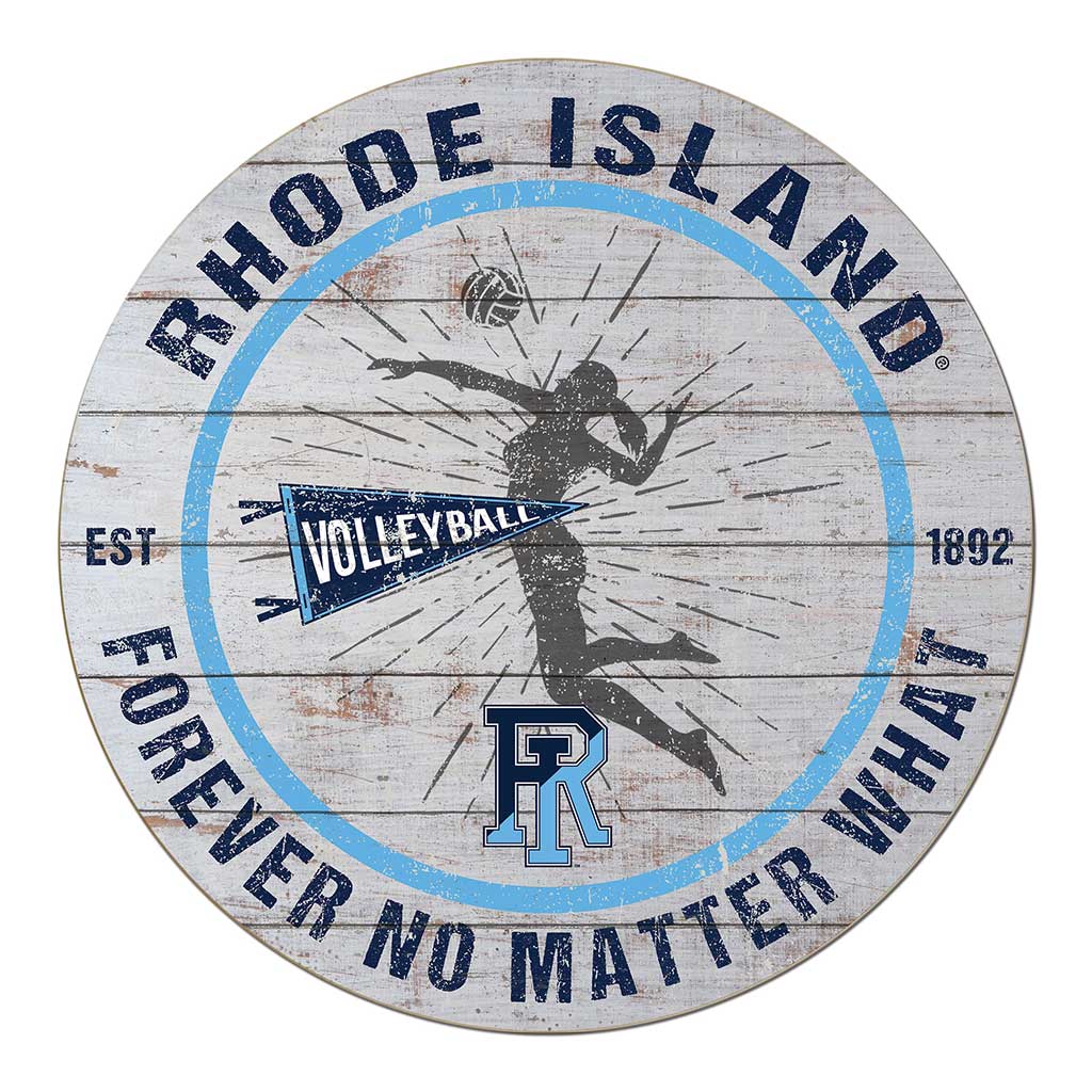 20x20 Throwback Weathered Circle Rhode Island Rams Volleyball Girls