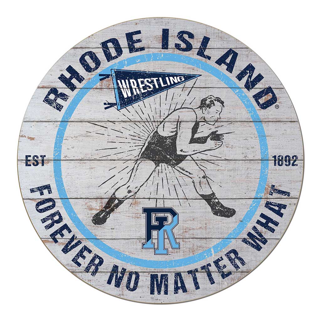 20x20 Throwback Weathered Circle Rhode Island Rams Wrestling
