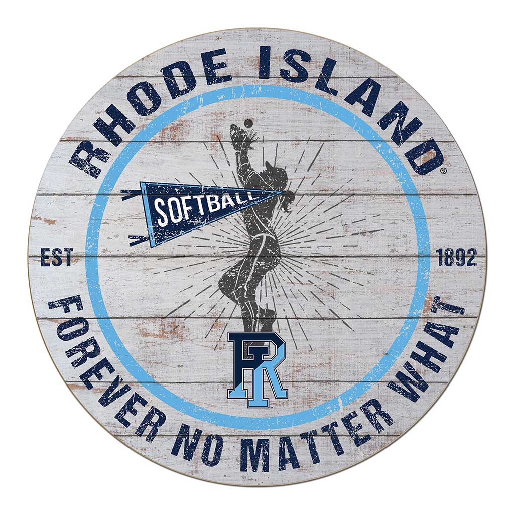 20x20 Throwback Weathered Circle Rhode Island Rams Softball