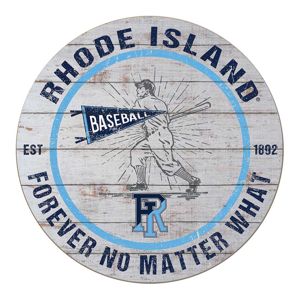 20x20 Throwback Weathered Circle Rhode Island Rams Baseball
