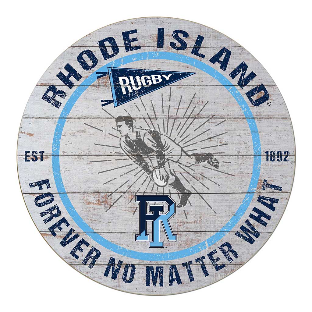 20x20 Throwback Weathered Circle Rhode Island Rams Rugby