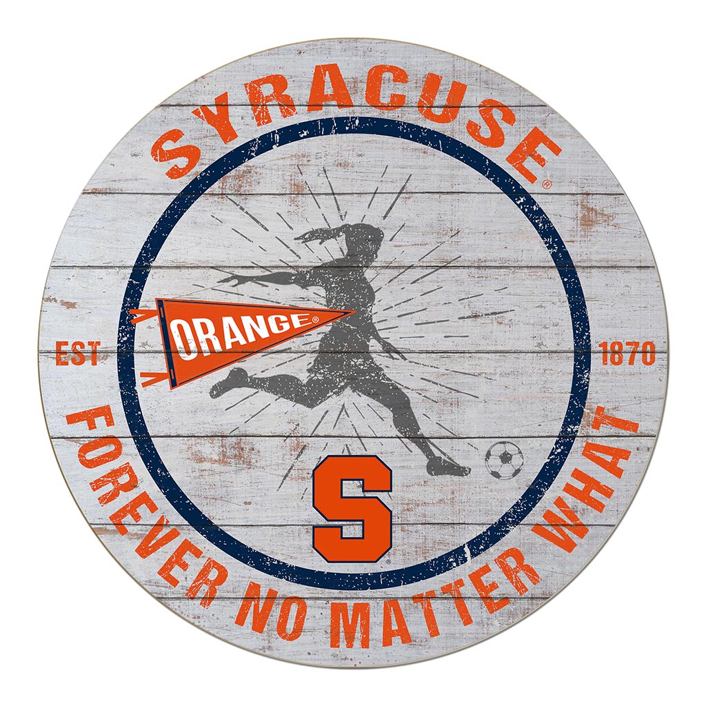 20x20 Throwback Weathered Circle Syracuse Orange Soccer Girls