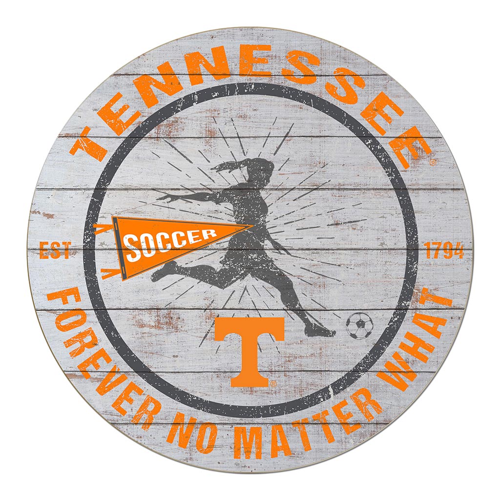 20x20 Throwback Weathered Circle Tennessee Volunteers Soccer Girls