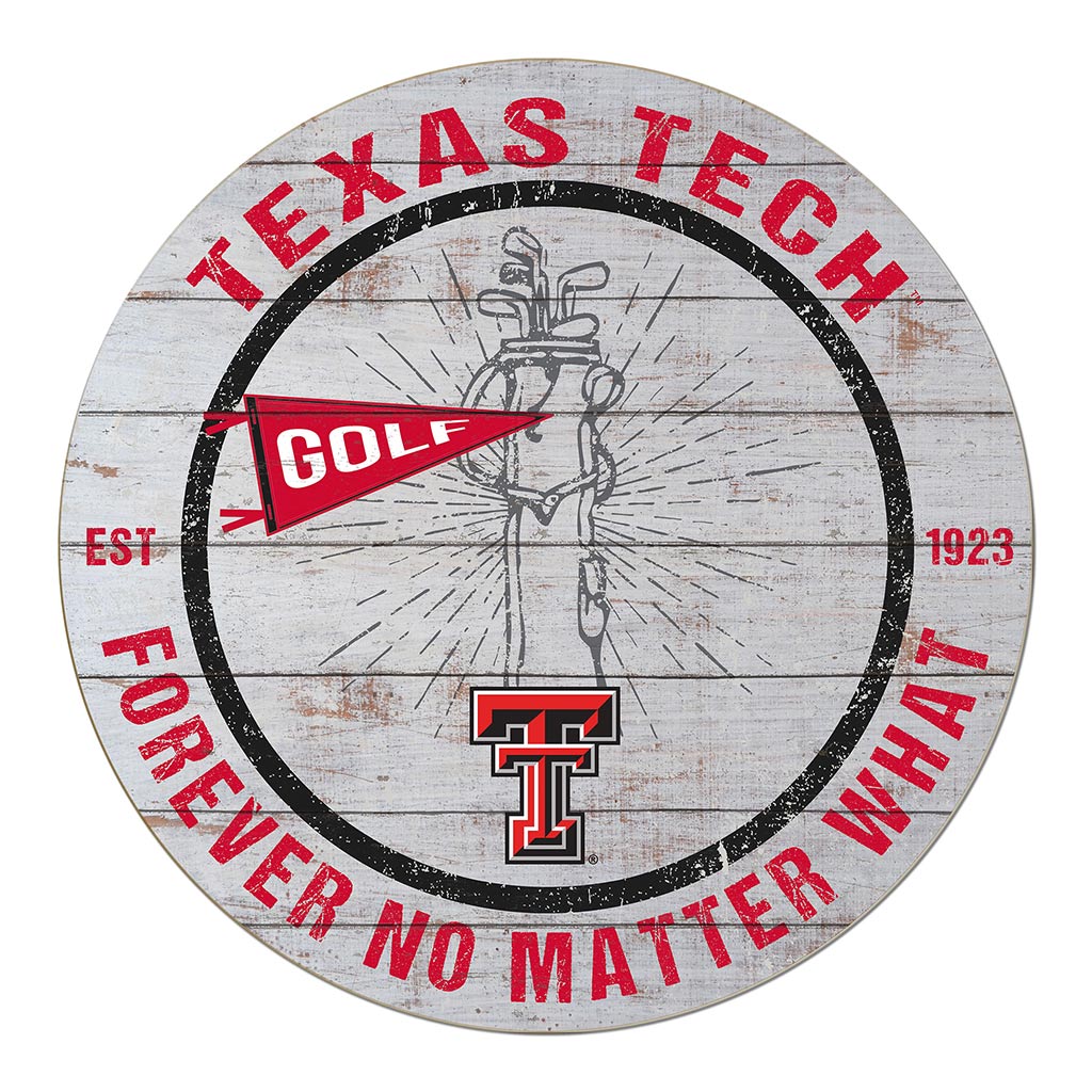 20x20 Throwback Weathered Circle Texas Tech Red Raiders Golf