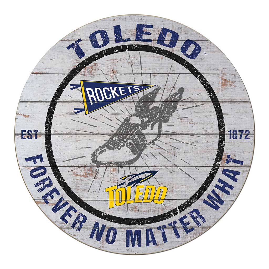20x20 Throwback Weathered Circle Toledo Rockets Track
