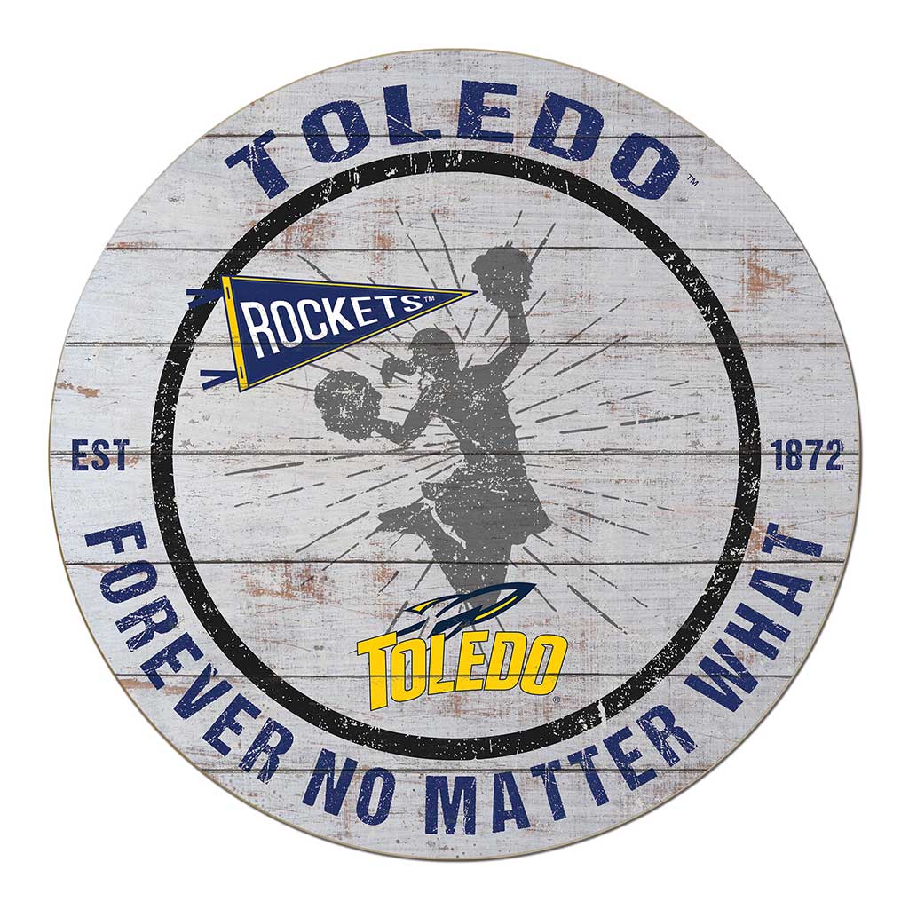 20x20 Throwback Weathered Circle Toledo Rockets Cheerleading