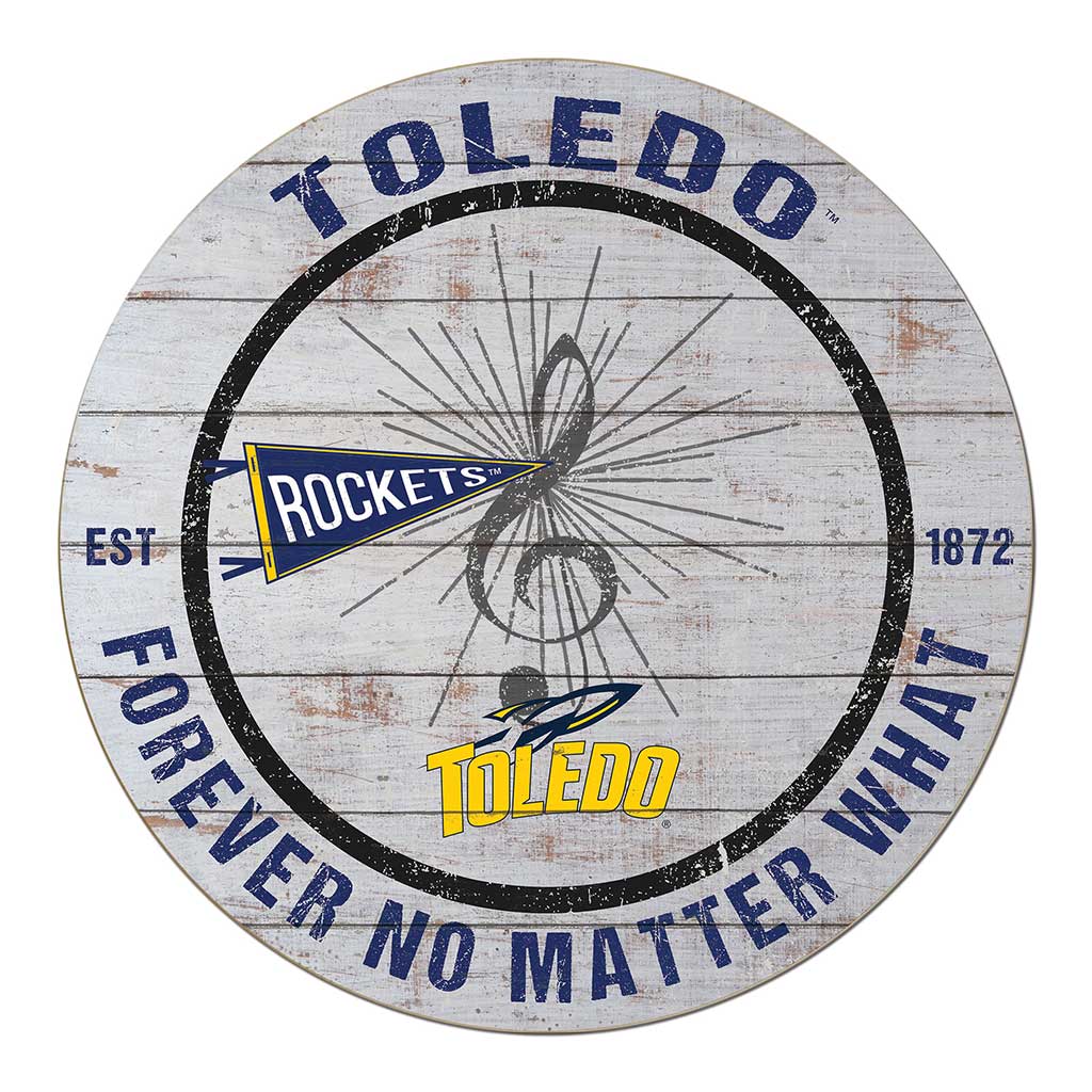 20x20 Throwback Weathered Circle Toledo Rockets Band