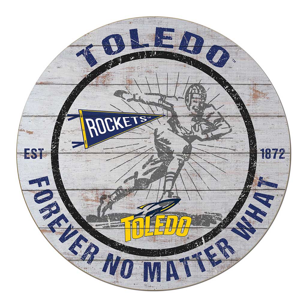 20x20 Throwback Weathered Circle Toledo Rockets