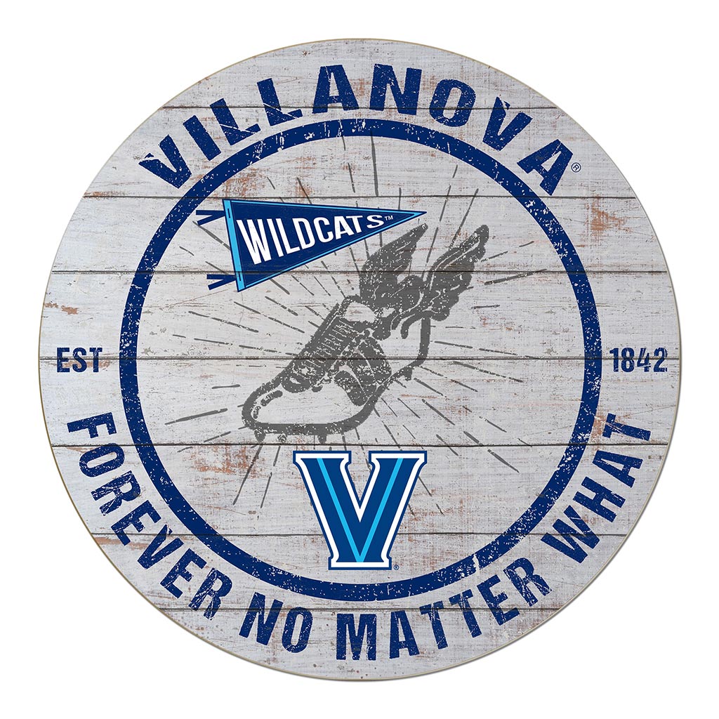 20x20 Throwback Weathered Circle Villanova Wildcats Track