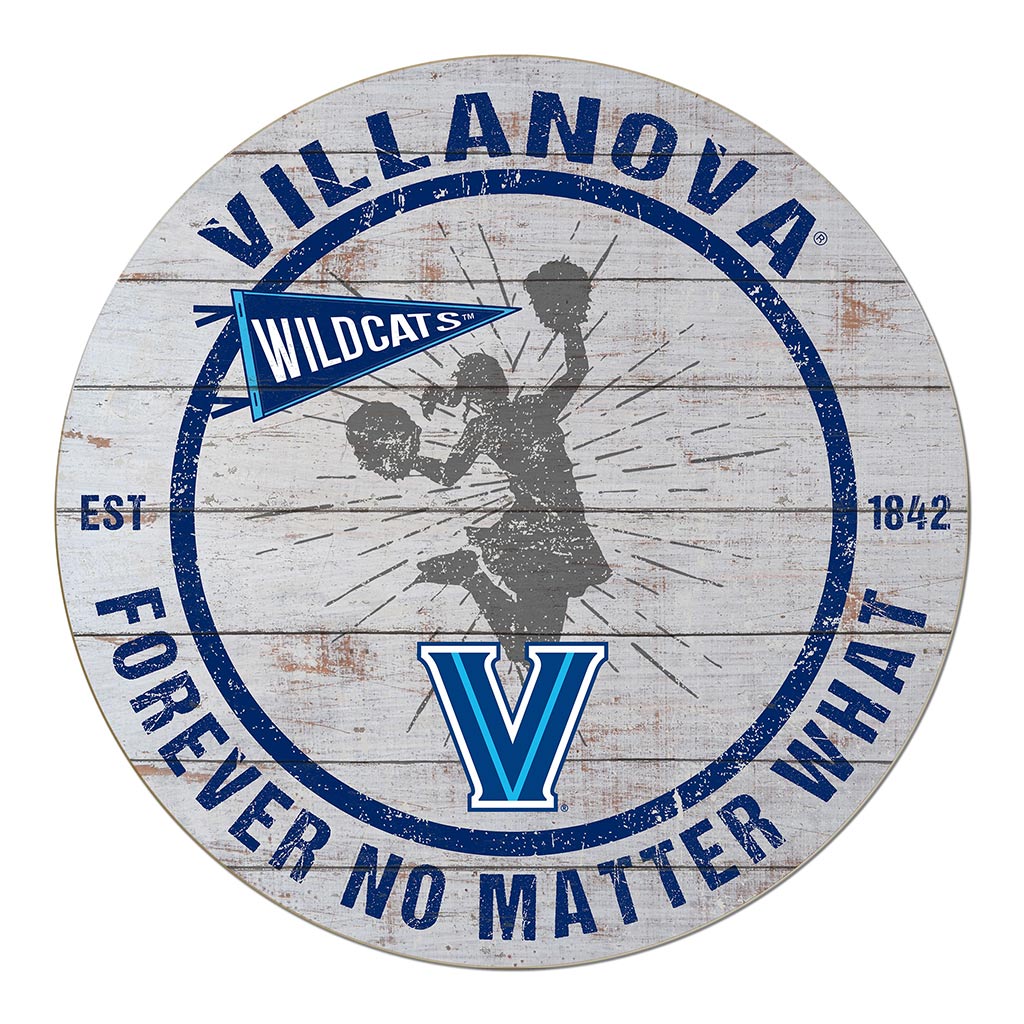 20x20 Throwback Weathered Circle Villanova Wildcats Cheerleading