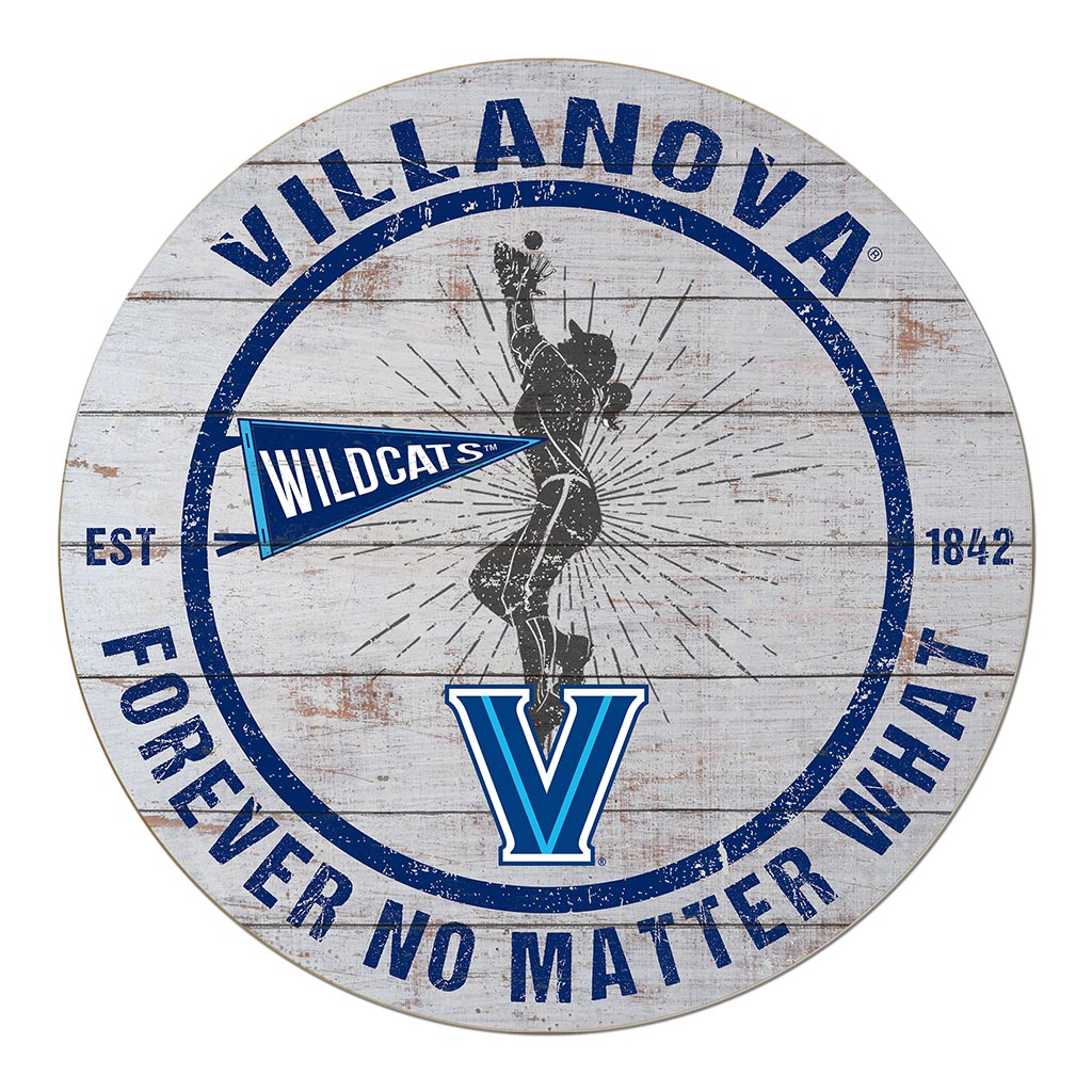 20x20 Throwback Weathered Circle Villanova Wildcats Softball