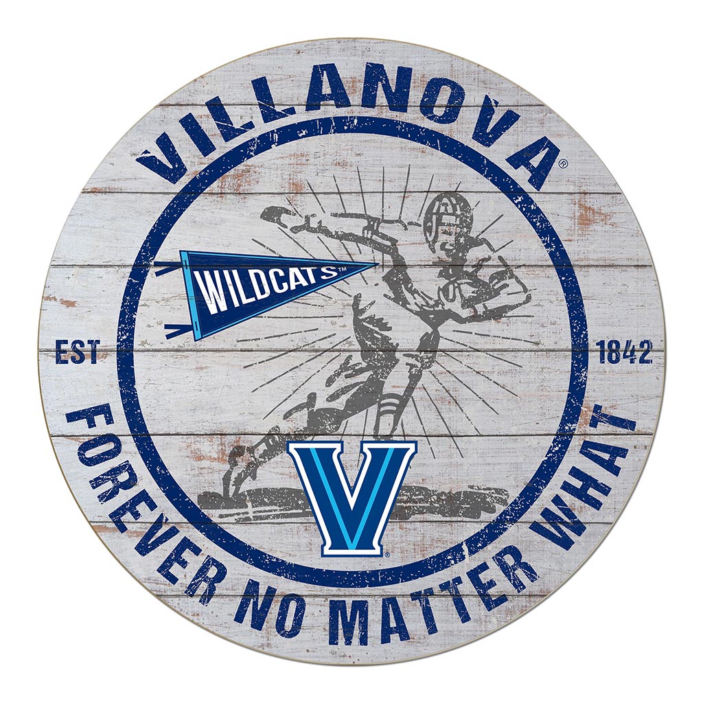 20x20 Throwback Weathered Circle Villanova Wildcats