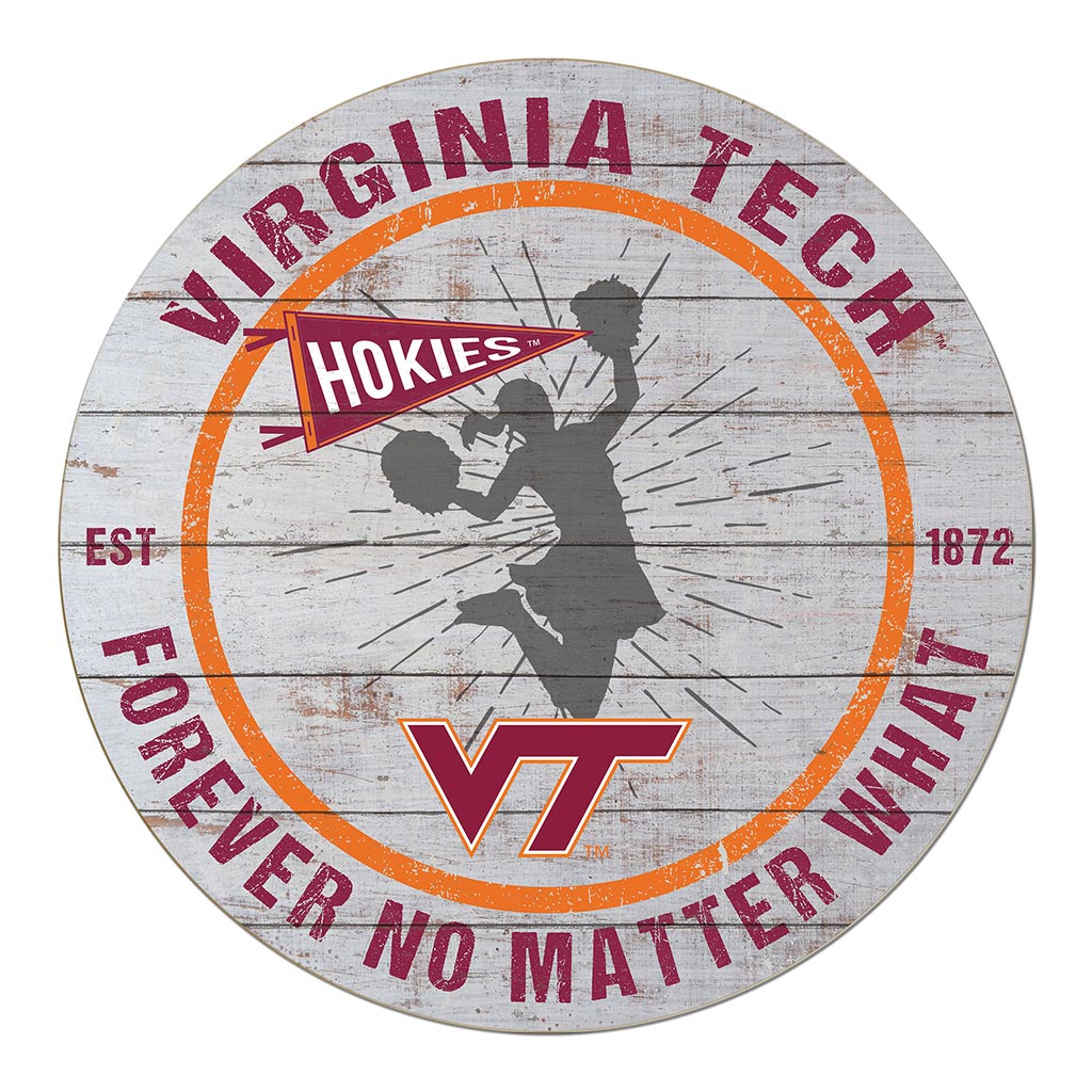 20x20 Throwback Weathered Circle Virginia Tech Hokies Cheerleading