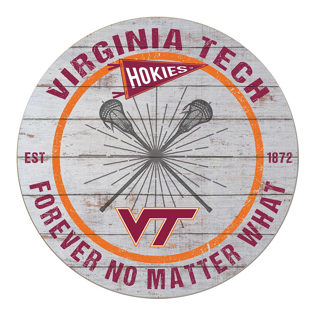 20x20 Throwback Weathered Circle Virginia Tech Hokies Lacrosse
