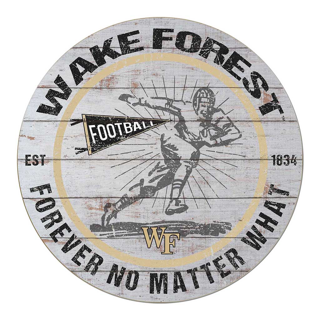20x20 Throwback Weathered Circle Wake Forest Demon Deacons