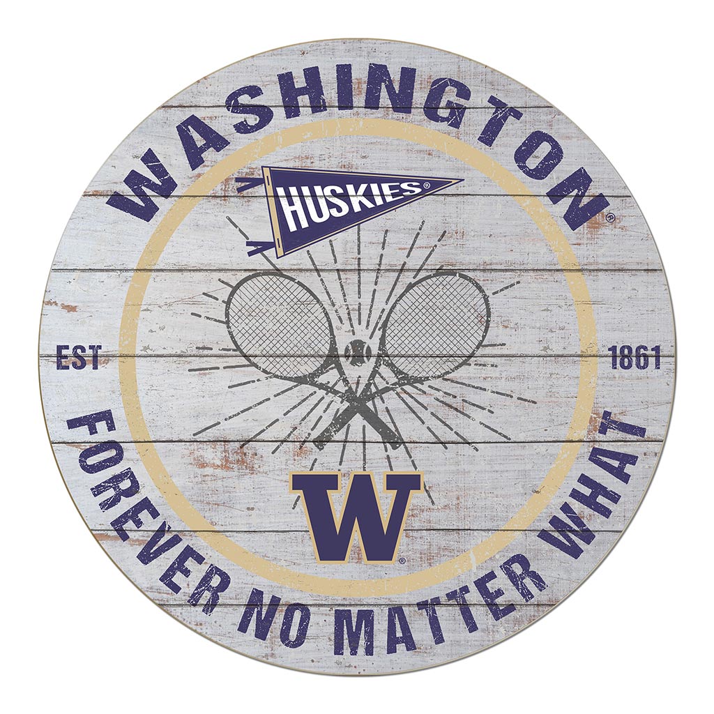 20x20 Throwback Weathered Circle Washington Huskies Tennis