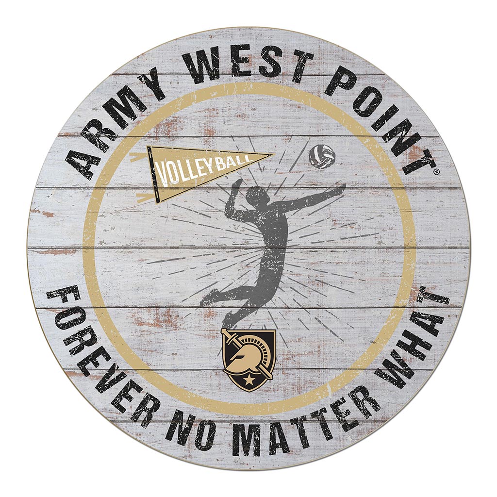 20x20 Throwback Weathered Circle West Point Black Knights Volleyball