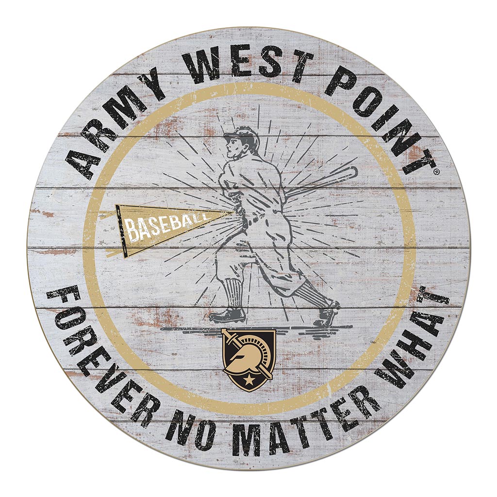 20x20 Throwback Weathered Circle West Point Black Knights Baseball